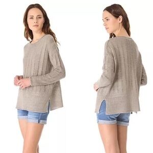 Vince. Linen Tunic Sweater
